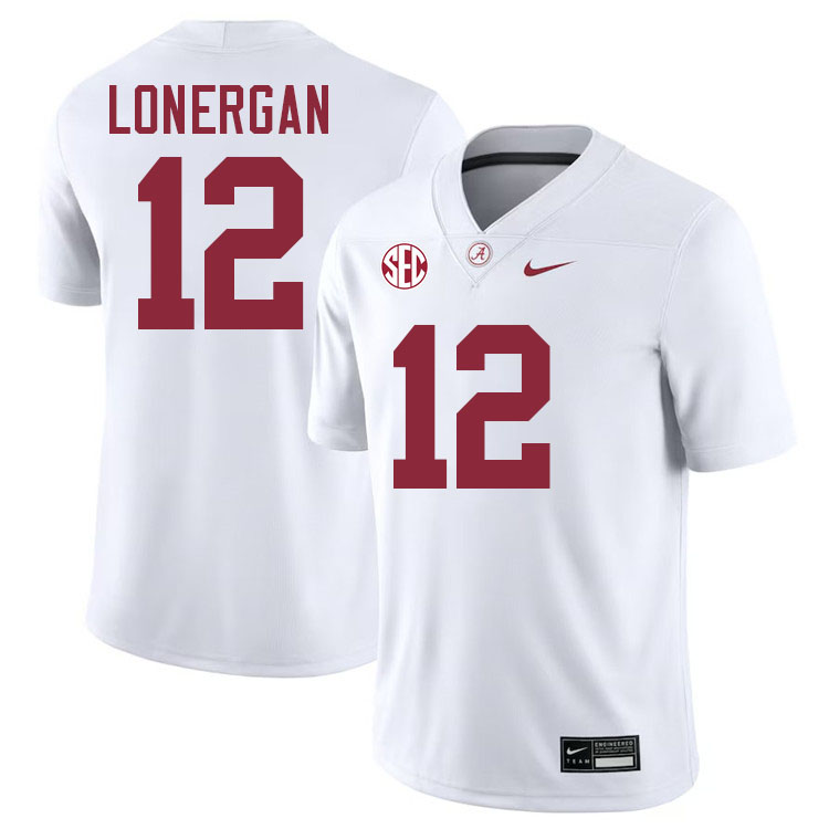 Dylan Lonergan Alabama Jersey,University Of Alabama Crimson Tide Football Jersey,Uniforms-White